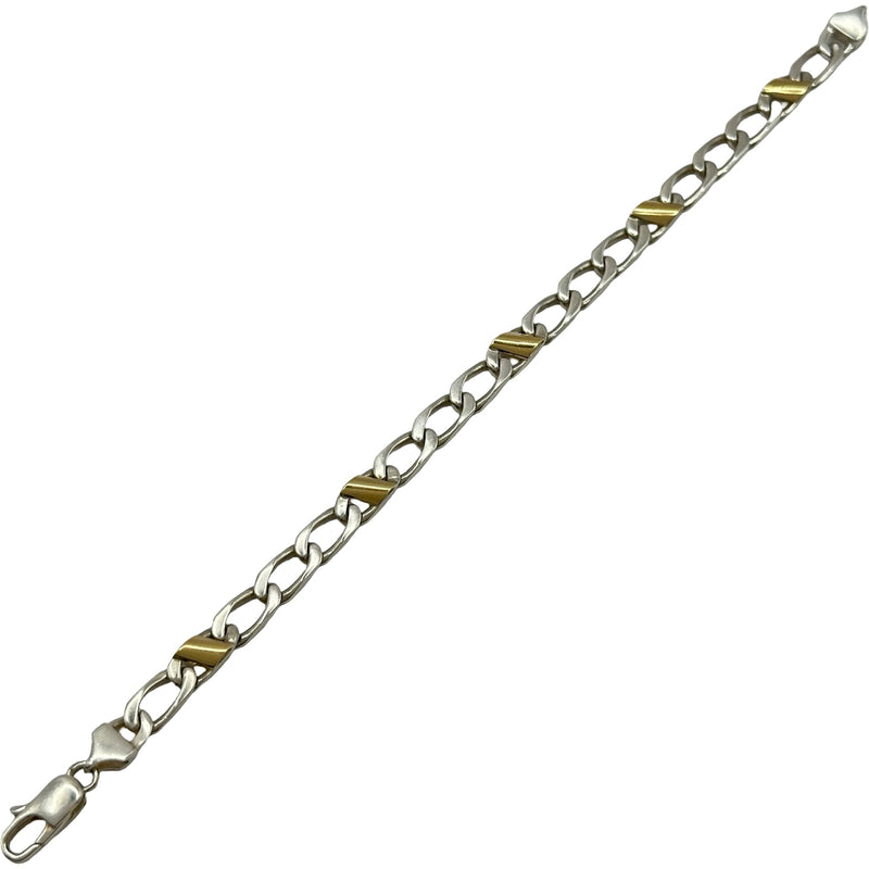 Tiffany & Co. シルバーゴールド フィガロチェーンブレスレット ティファニー TIFFANY＆CO フィガロチェーンブレスレット シルバー