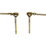 ティファニー TIFFANY＆CO バイザヤードピアス ゴールド Au750 ダイヤモンド ジュエリー