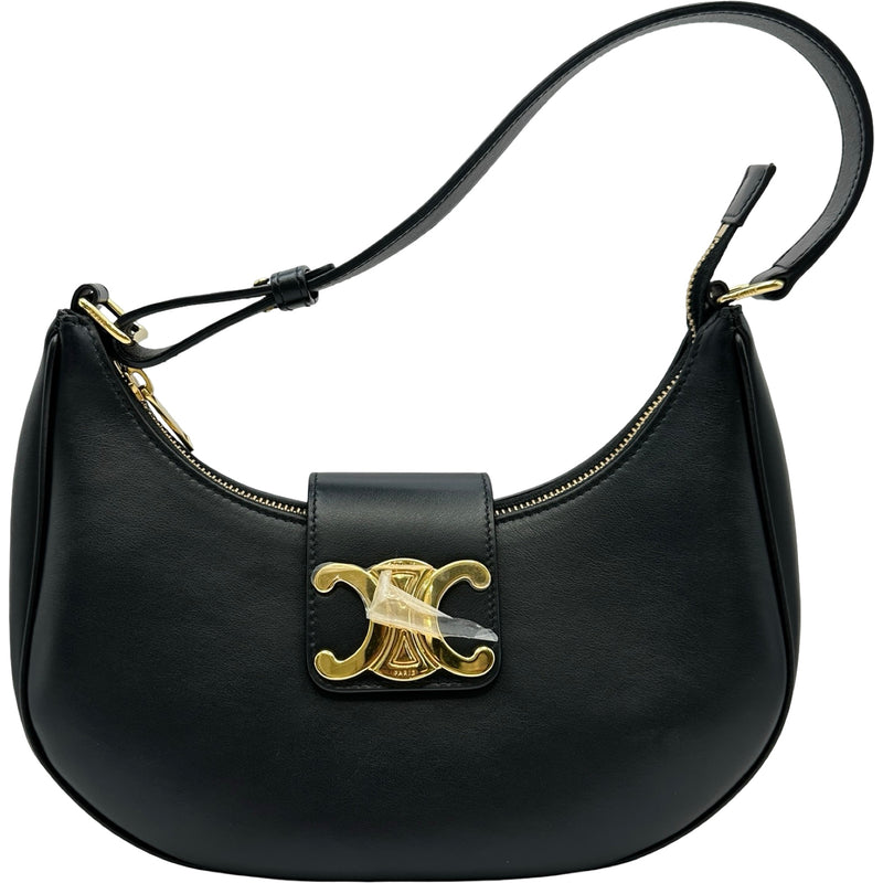 セリーヌ CELINE ミディアム アヴァ 114493 ブラック スムースカーフ