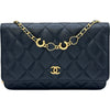 シャネル CHANEL マトラッセ チェーンウオレット AP0250 ブラック×ゴールド金具 ラムスキン レディース ショルダーバッグ
