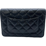 シャネル CHANEL マトラッセ チェーンウオレット AP0250 ブラック×ゴールド金具 ラムスキン レディース ショルダーバッグ