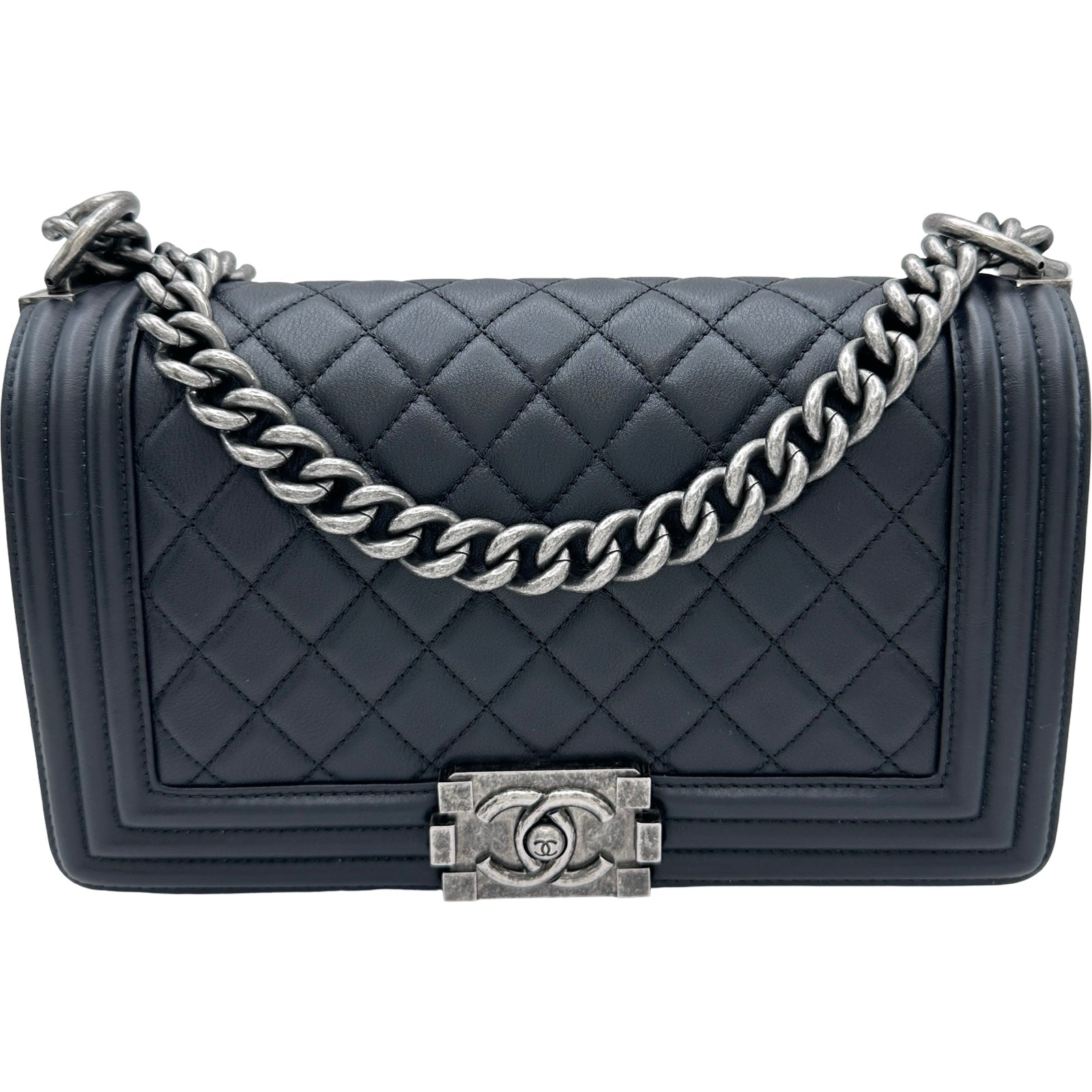 シャネル CHANEL ボーイシャネル25 A67086 29番台 ブラック×シルバー