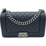 シャネル CHANEL ボーイシャネル25 A67086 29番台 ブラック×シルバー金具 ラムスキン レディース ショルダーバッグ