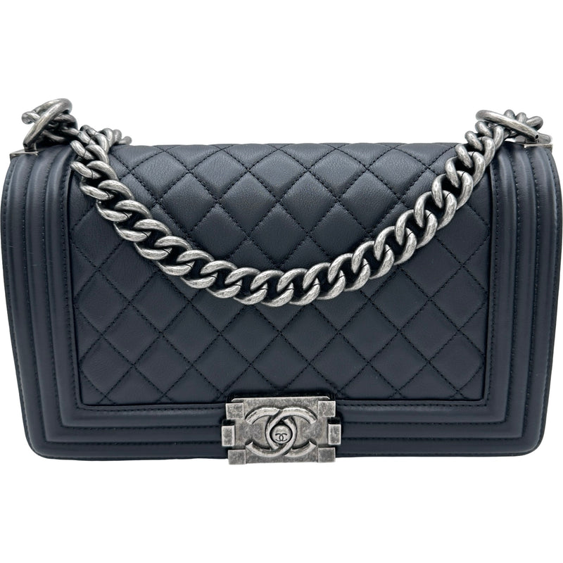 シャネル CHANEL ボーイシャネル25 A67086 29番台 ブラック×シルバー