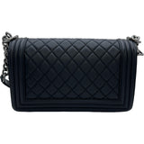 シャネル CHANEL ボーイシャネル25 A67086 29番台 ブラック×シルバー金具 ラムスキン レディース ショルダーバッグ