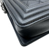 シャネル CHANEL ボーイシャネル25 A67086 29番台 ブラック×シルバー金具 ラムスキン レディース ショルダーバッグ