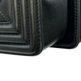 シャネル CHANEL ボーイシャネル28 A92193 24番台 ブラック ゴールド金具 ラム レディース ショルダーバッグ