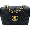 シャネル CHANEL マトラッセ チェーンショルダー ブラック×ゴールド金具 キャビアスキン レディース ショルダーバッグ