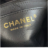 シャネル CHANEL マトラッセ チェーンショルダー ブラック×ゴールド金具 キャビアスキン レディース ショルダーバッグ