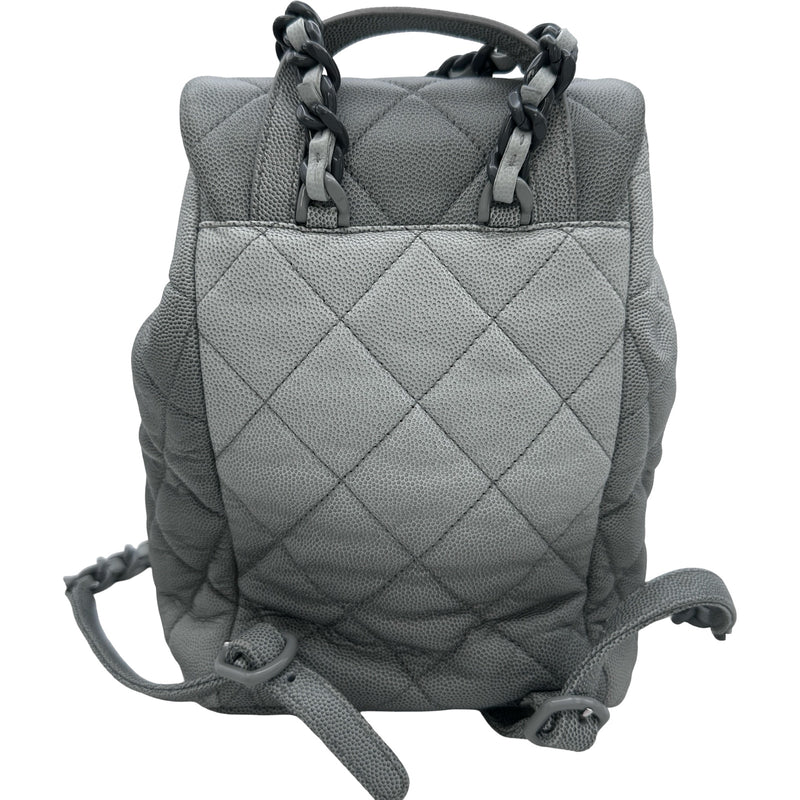 シャネル CHANEL マトラッセ バックパック AS4618 グレー
