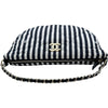 シャネル CHANEL ラージホーボーバッグ AS4698 ブラック×ホワイト ゴールド金具 ナイロン レディース ショルダーバッグ