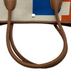 エルメス HERMES ガーデンパーティ49 B刻 カプシーヌ/エクリュ/ゴールド シルバー金具 トワル レディース ハンドバッグ