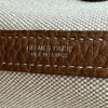 エルメス HERMES ガーデンパーティ49 B刻 カプシーヌ/エクリュ/ゴールド シルバー金具 トワル レディース ハンドバッグ