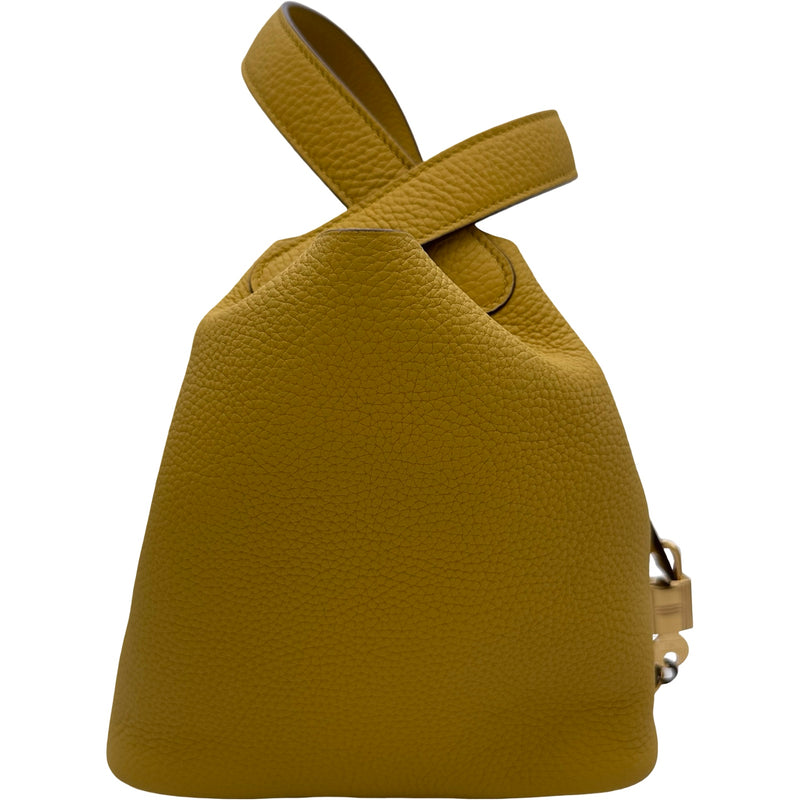 希少⭐HERMES⭐ 美品 エルメス ピコタンロック PM ゴールド金具 C刻印 エルメス HERMES ピコタンロック PM Y刻印 ジョーヌアンブル ゴールド