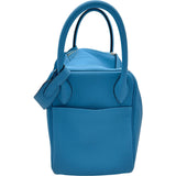 エルメス HERMES リンディ30 D刻印 ブルーアトール シルバー金具 トリヨン レディース ショルダーバッグ
