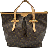 ルイ・ヴィトン LOUIS VUITTON パレルモGM M40146 ブラウン モノグラムキャンバス レディース トートバッグ
