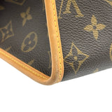 ルイ・ヴィトン LOUIS VUITTON ポパンクール・オ M40007 ブラウン モノグラム レディース ショルダーバッグ