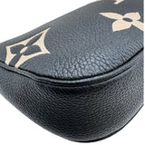 ルイ・ヴィトン LOUIS VUITTON ミュルティ・ポシェット・アクセソワール M45777 ブラック/ベージュ バイカラー モノグラム・アンプラント レザー レディース ショルダーバッグ