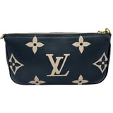 ルイ・ヴィトン LOUIS VUITTON ミュルティ・ポシェット・アクセソワール M45777 ブラック/ベージュ バイカラー モノグラム・アンプラント レザー レディース ショルダーバッグ