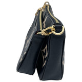 ルイ・ヴィトン LOUIS VUITTON ミュルティ・ポシェット・アクセソワール M45777 ブラック/ベージュ バイカラー モノグラム・アンプラント レザー レディース ショルダーバッグ