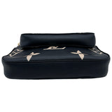 ルイ・ヴィトン LOUIS VUITTON ミュルティ・ポシェット・アクセソワール M45777 ブラック/ベージュ バイカラー モノグラム・アンプラント レザー レディース ショルダーバッグ