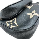 ルイ・ヴィトン LOUIS VUITTON ミュルティ・ポシェット・アクセソワール M45777 ブラック/ベージュ バイカラー モノグラム・アンプラント レザー レディース ショルダーバッグ