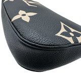 ルイ・ヴィトン LOUIS VUITTON ミュルティ・ポシェット・アクセソワール M45777 ブラック/ベージュ バイカラー モノグラム・アンプラント レザー レディース ショルダーバッグ