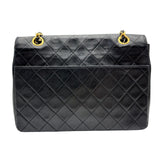 シャネル CHANEL マトラッセ スモールフラップバッグ 0番台 ブラックゴールド金具 ラムスキン レディース ショルダーバッグ