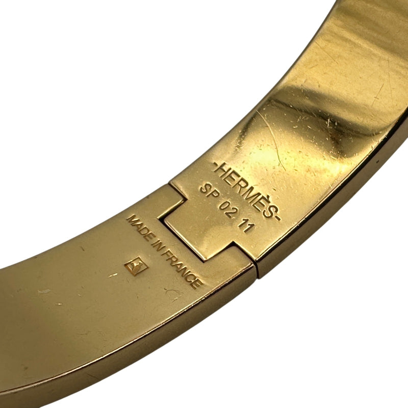 エルメス HERMES クリッククラックPM ピンク ゴールド金具 エナメル