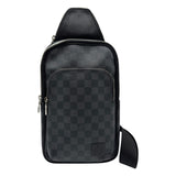 ルイ・ヴィトン LOUIS VUITTON アヴェニュー・スリングバッグ N42302 ブラック/グレー ダミエグラフィット/レザー メンズ ボディバッグ