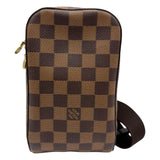 ルイ・ヴィトン LOUIS VUITTON ジェロニモス N51994 ブラウン ダミエ/レザー メンズ ボディバッグ