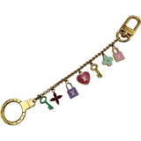 ルイ・ヴィトン LOUIS VUITTON ポルト・クレ・シェンヌプリティ M66131 ゴールド レディース キーホルダー