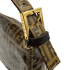 フェンディ FENDI ズッキーノ マンマバゲット ベージュ ゴールド金具 エナメル レディース ハンドバッグ