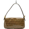 フェンディ FENDI ズッキーノ マンマバゲット ベージュ ゴールド金具 エナメル レディース ハンドバッグ