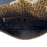 フェンディ FENDI ズッキーノ マンマバゲット ベージュ ゴールド金具 エナメル レディース ハンドバッグ
