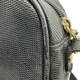 サルヴァトーレ・フェラガモ Salvatore Ferragamo ヴァラ ミニショルダー バッグ 213096 ブラック ゴールド金具 リザード レディース