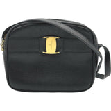サルヴァトーレ・フェラガモ Salvatore Ferragamo ヴァラ ミニショルダー バッグ 213096 ブラック ゴールド金具 リザード レディース
