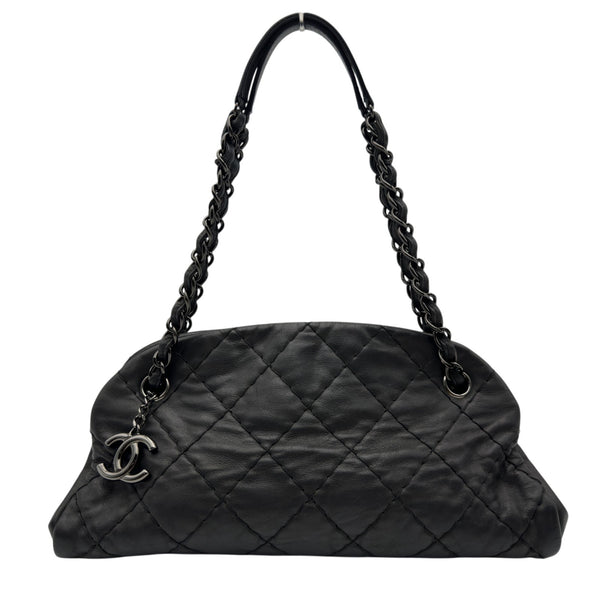 14万→シャネル■マドモアゼル キルティング チェーンショルダートートバッグ■黒 シャネル CHANEL マドモアゼル チェーンハンドバッグ 14番台 ブラック
