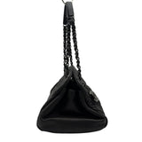 シャネル CHANEL マドモアゼル チェーンハンドバッグ 14番台 ブラック シルバー金具 PVC レディース ハンドバッグ