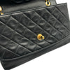 シャネル CHANEL マトラッセ スモールフラップバッグ 1番台 ブラック ゴールド金具 ラムスキン レディース ショルダーバッグ