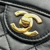 シャネル CHANEL マトラッセ スモールフラップバッグ 1番台 ブラック ゴールド金具 ラムスキン レディース ショルダーバッグ