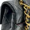 シャネル CHANEL マトラッセ スモールフラップバッグ 1番台 ブラック ゴールド金具 ラムスキン レディース ショルダーバッグ