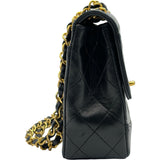 シャネル CHANEL マトラッセ スモールフラップバッグ 1番台 ブラック ゴールド金具 ラムスキン レディース ショルダーバッグ