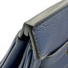 エルメス HERMES バーキン40 ○Z刻印 ブルー ゴールド金具 アルデンヌ メンズ ハンドバッグ