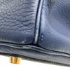 エルメス HERMES バーキン40 ○Z刻印 ブルー ゴールド金具 アルデンヌ メンズ ハンドバッグ