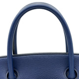 エルメス HERMES バーキン40 ○Z刻印 ブルー ゴールド金具 アルデンヌ メンズ ハンドバッグ