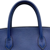 エルメス HERMES バーキン40 ○Z刻印 ブルー ゴールド金具 アルデンヌ メンズ ハンドバッグ