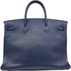 エルメス HERMES バーキン40 ○Z刻印 ブルー ゴールド金具 アルデンヌ メンズ ハンドバッグ
