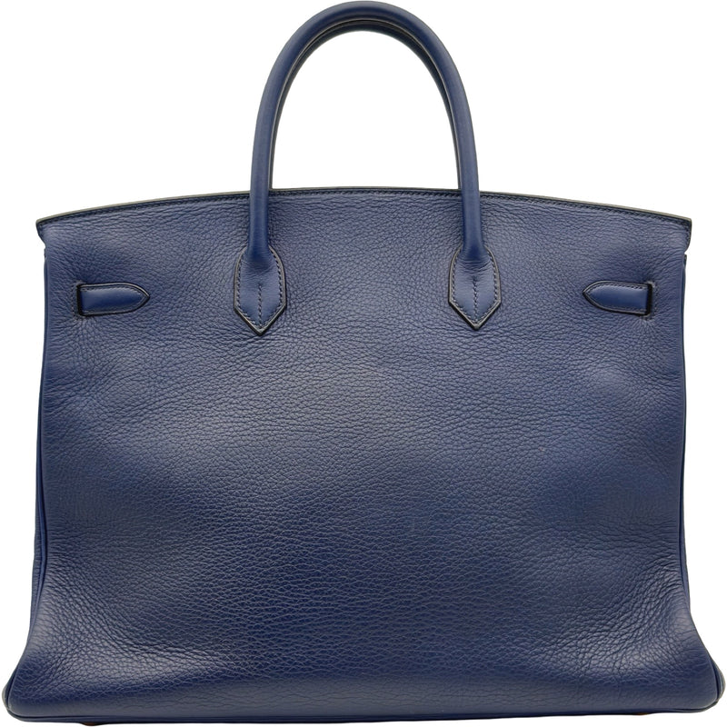 エルメス HERMES バーキン40 ○Z刻印 ブルー ゴールド金具 アルデンヌ