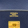 エルメス HERMES バーキン40 ○Z刻印 ブルー ゴールド金具 アルデンヌ メンズ ハンドバッグ